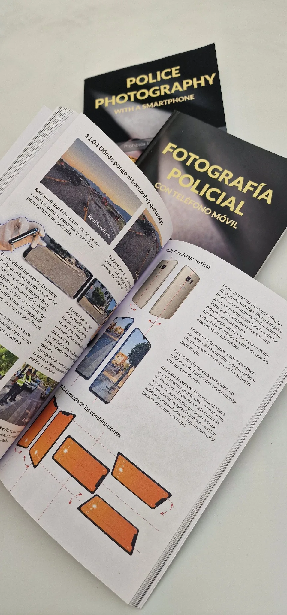 Libro abierto mostrando contenidos prácticos